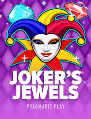 Joyería de joker con gemas y brillo de casino